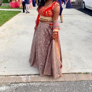 Heavy, beautiful lehenga worn 1 time